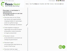 Tablet Screenshot of flexoclean.nl